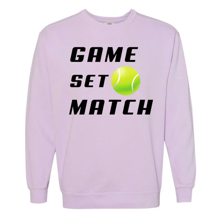 Game Set Match Tennis Garment-Dyed Sweatshirt