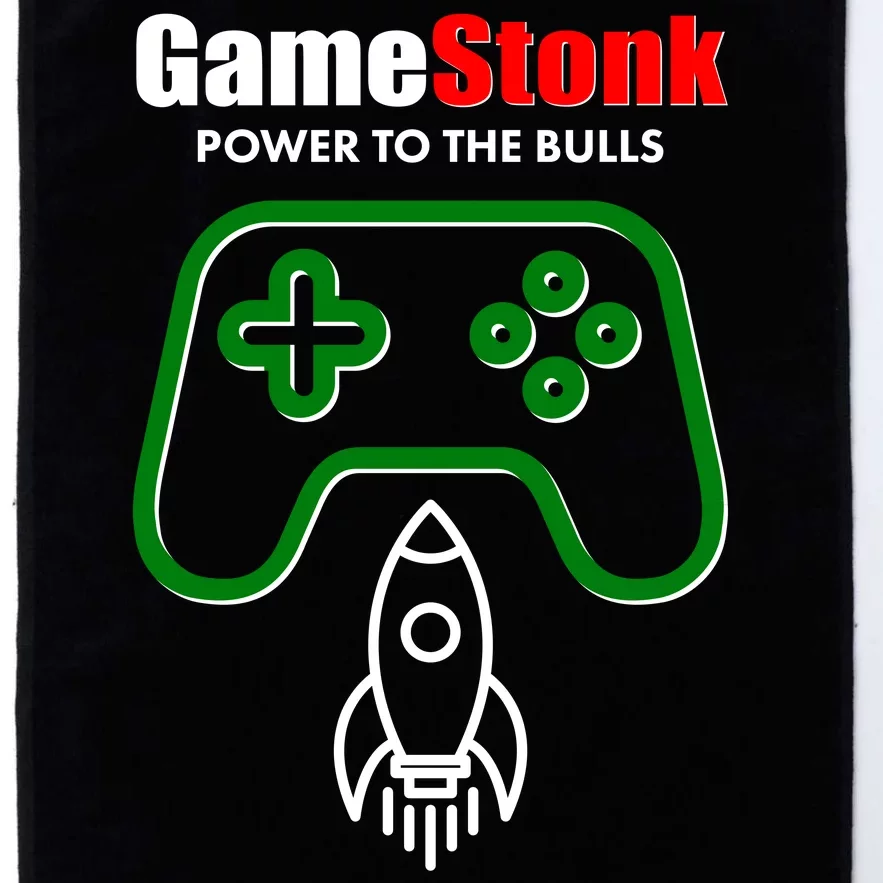 Game Stonk Power To The Bull Game Stop Stock Market Platinum Collection Golf Towel