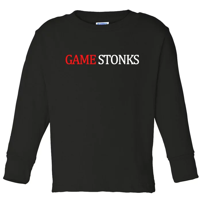 Game Stonks Toddler Long Sleeve Shirt