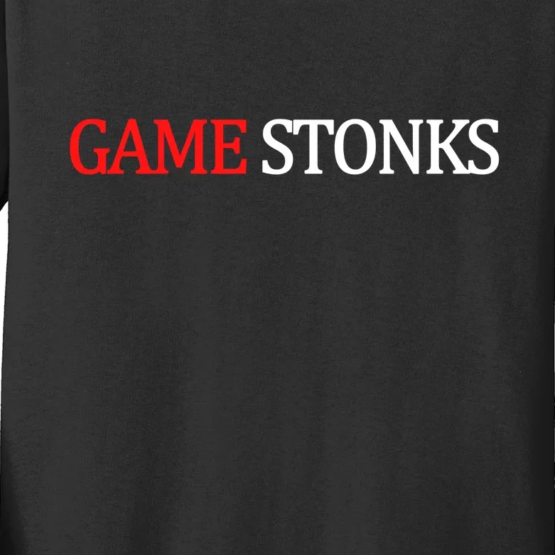 Game Stonks Kids Long Sleeve Shirt