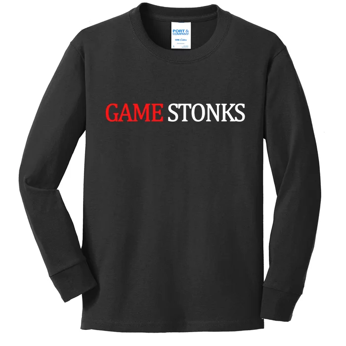 Game Stonks Kids Long Sleeve Shirt