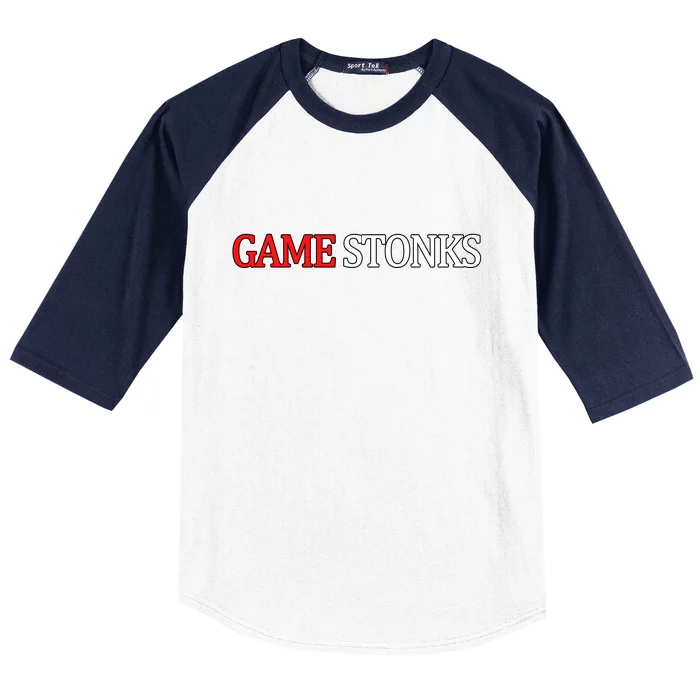 Game Stonks Baseball Sleeve Shirt