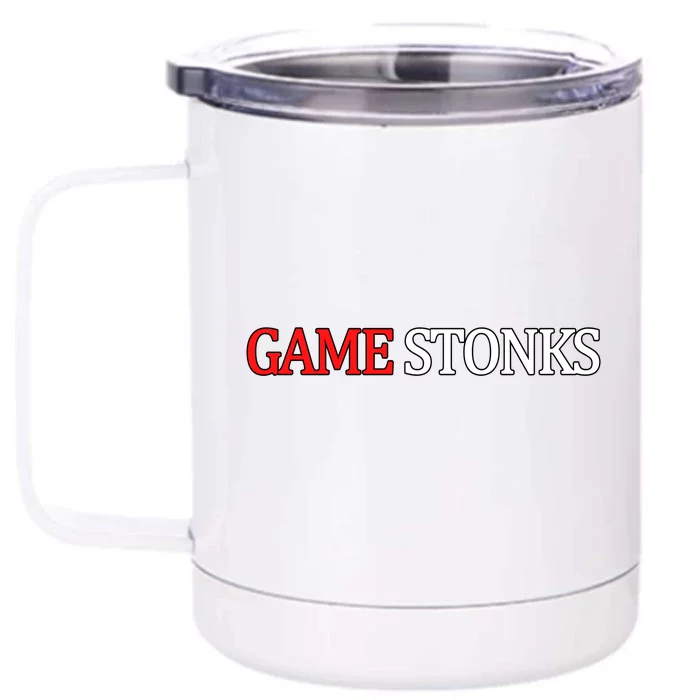 Game Stonks Front & Back 12oz Stainless Steel Tumbler Cup