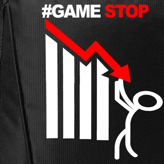 Game Stop Decline Fall Stock Invest City Backpack