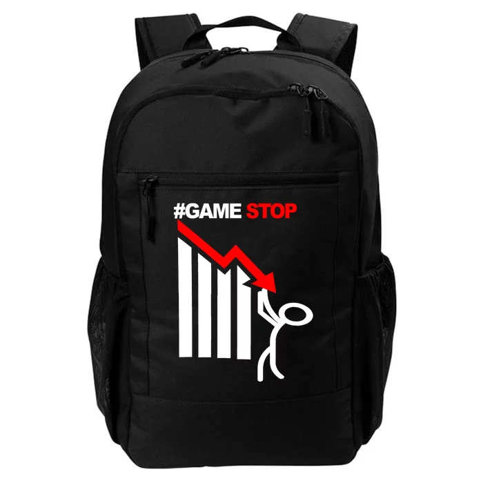 Game Stop Decline Fall Stock Invest Daily Commute Backpack