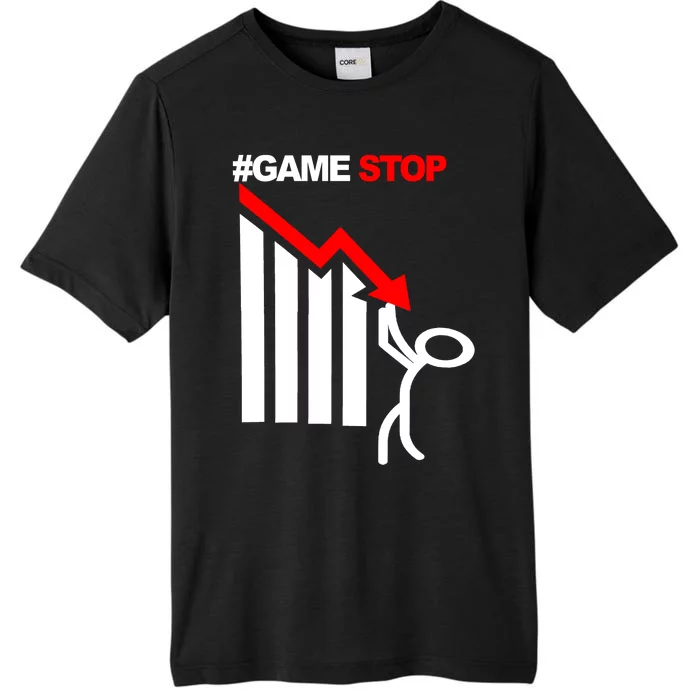 Game Stop Decline Fall Stock Invest ChromaSoft Performance T-Shirt