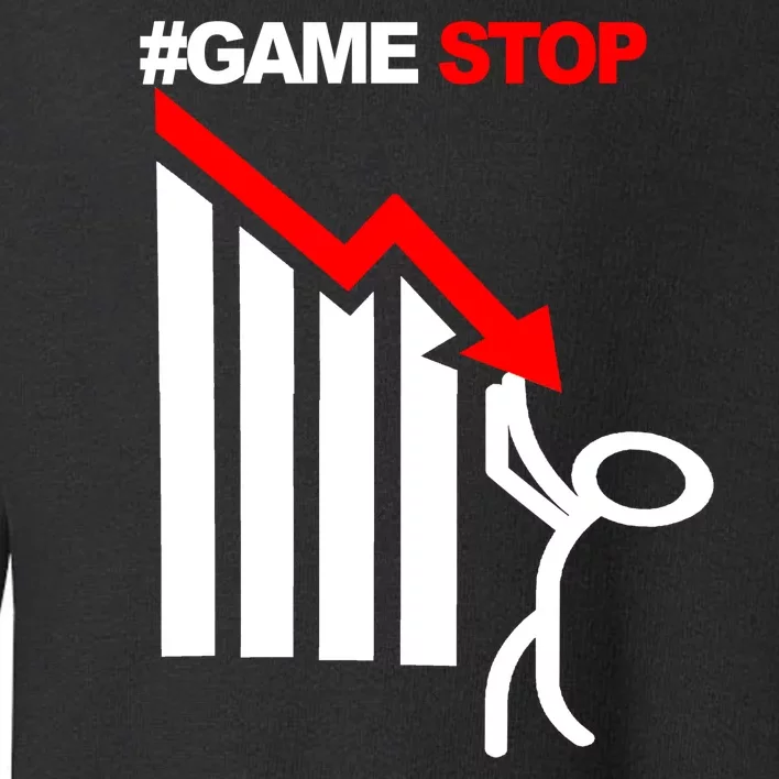 Game Stop Decline Fall Stock Invest Toddler Sweatshirt