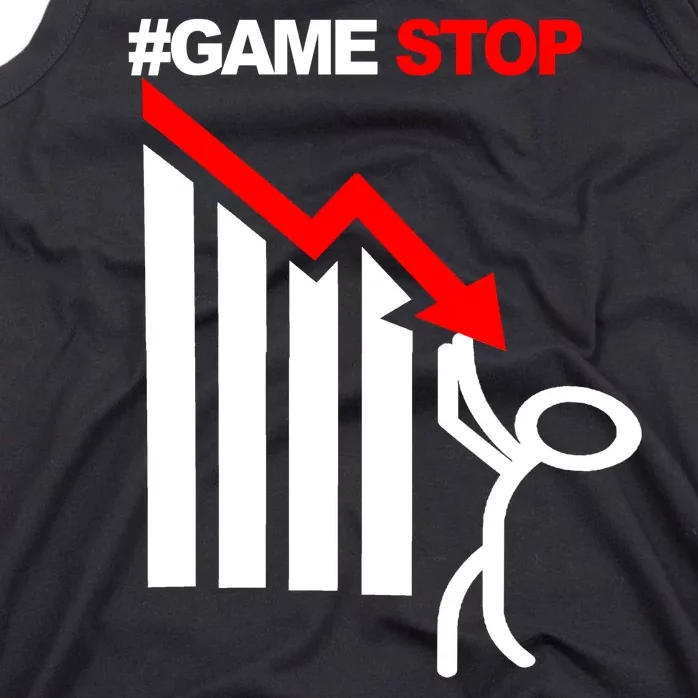 Game Stop Decline Fall Stock Invest Tank Top