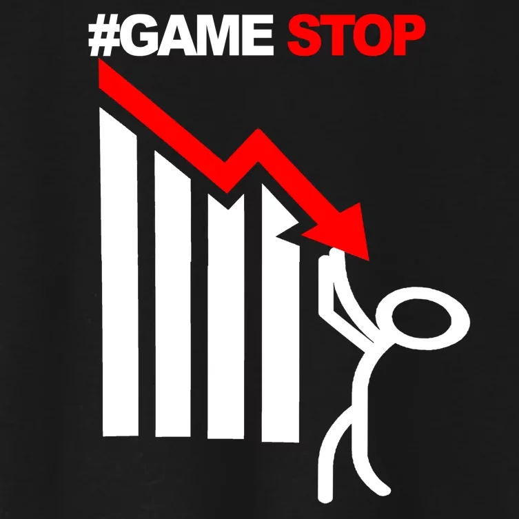 Game Stop Decline Fall Stock Invest Women's Crop Top Tee