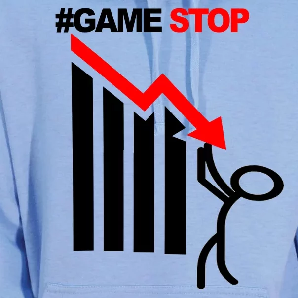 Game Stop Decline Fall Stock Invest Unisex Surf Hoodie