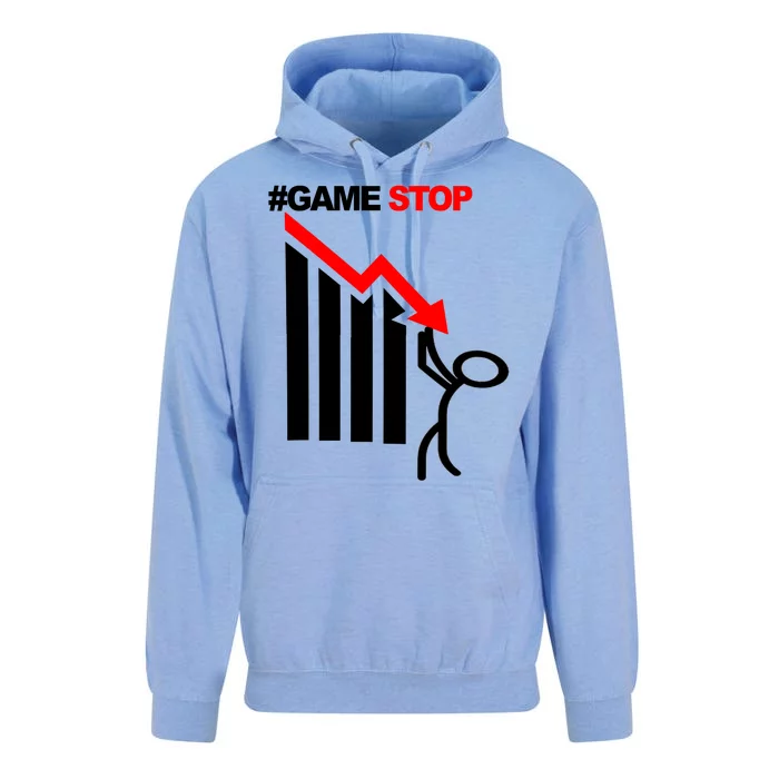 Game Stop Decline Fall Stock Invest Unisex Surf Hoodie