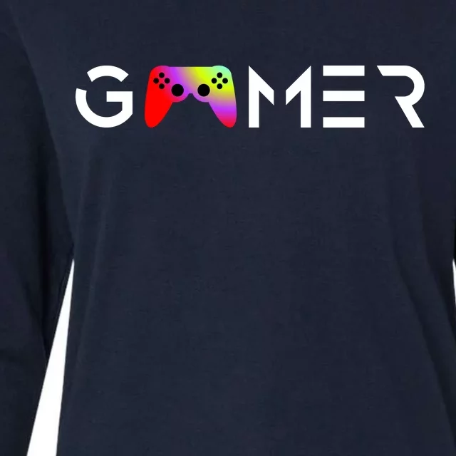 Gamer Womens Cotton Relaxed Long Sleeve T-Shirt