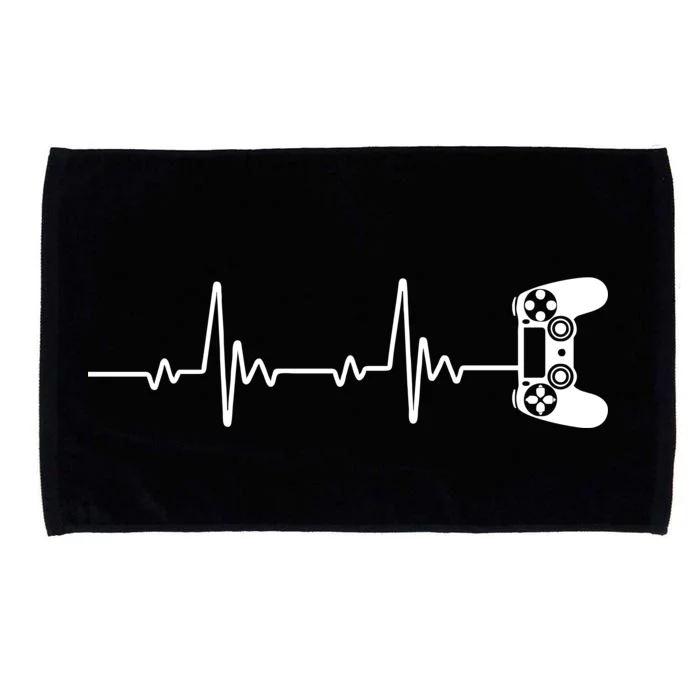 Gamer Controller Heartbeat Pules Microfiber Hand Towel