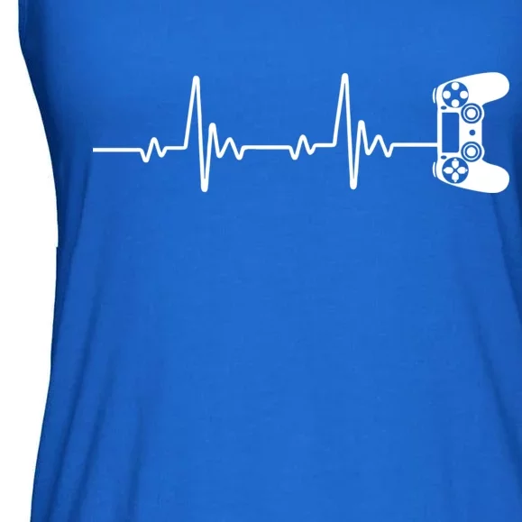 Gamer Controller Heartbeat Pules Ladies Essential Flowy Tank