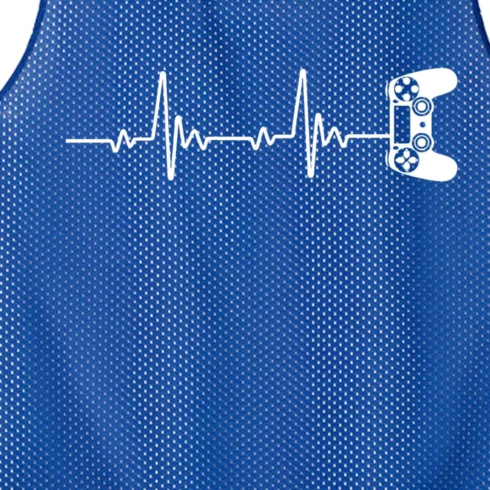 Gamer Controller Heartbeat Pules Mesh Reversible Basketball Jersey Tank