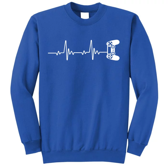 Gamer Controller Heartbeat Pules Tall Sweatshirt