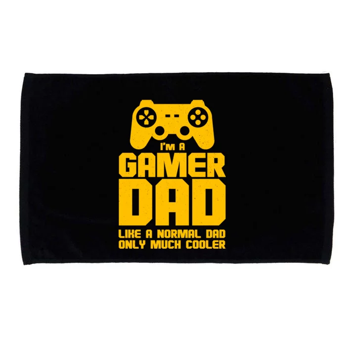 Gamer Dad Like A Normal Dad But Much Cooler Microfiber Hand Towel