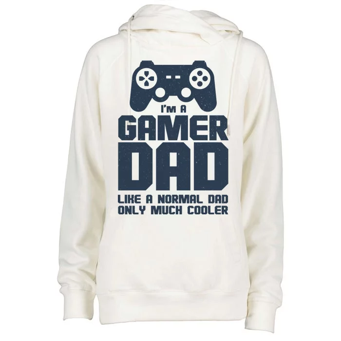 Gamer Dad Like A Normal Dad But Much Cooler Womens Funnel Neck Pullover Hood