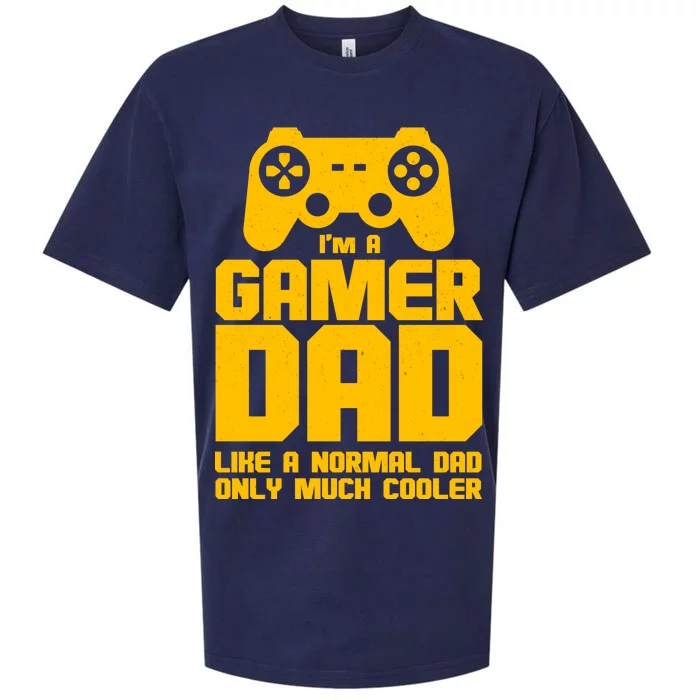 Gamer Dad Like A Normal Dad But Much Cooler Sueded Cloud Jersey T-Shirt