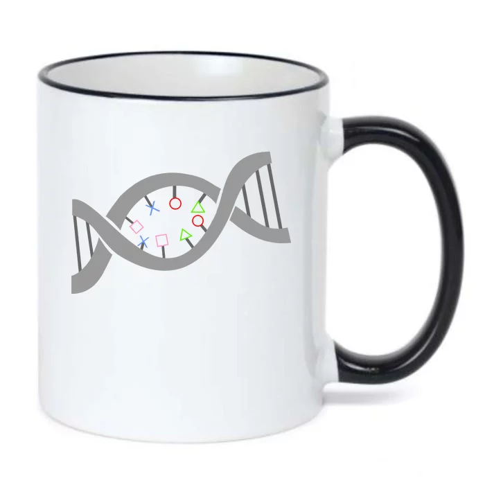 Gamer DNA Strand Black Color Changing Mug