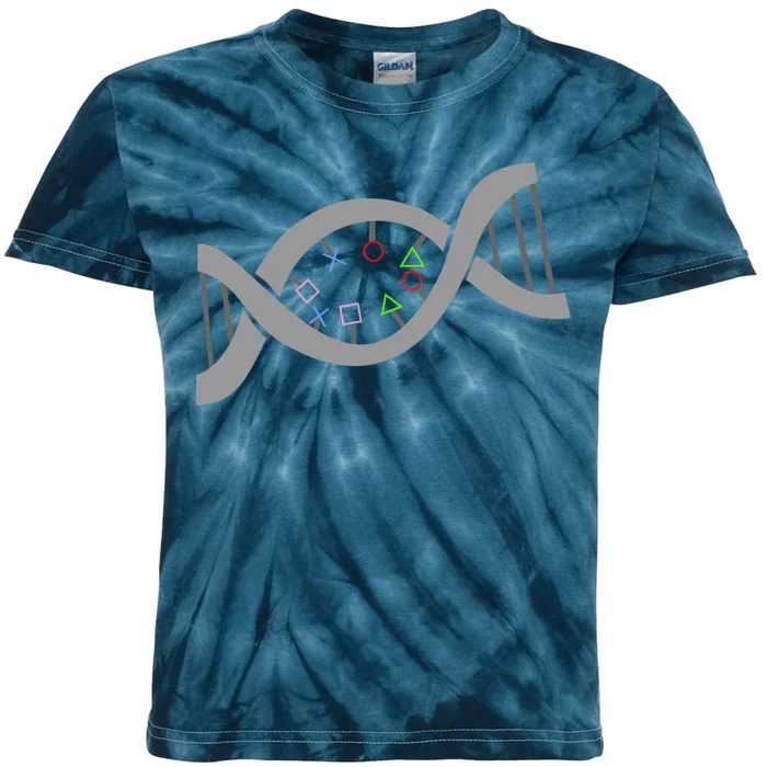 Gamer DNA Strand Kids Tie-Dye T-Shirt