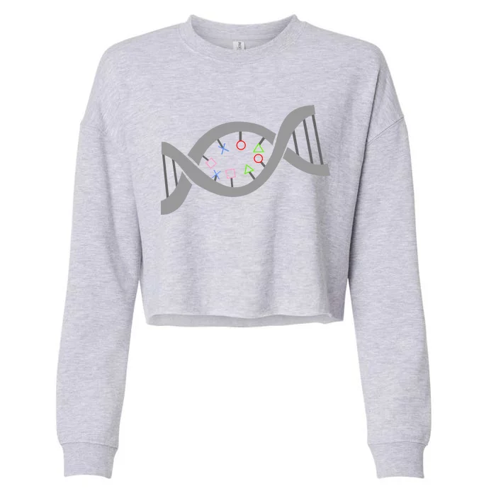 Gamer DNA Strand Cropped Pullover Crew