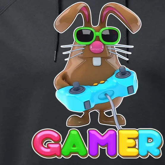 Gamer Easter Bunny Performance Fleece Hoodie