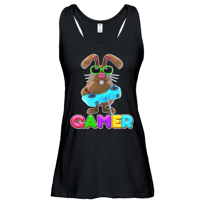 Gamer Easter Bunny Ladies Essential Flowy Tank