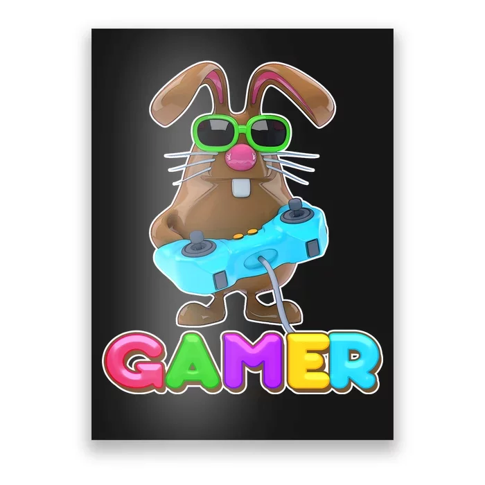 Gamer Easter Bunny Poster