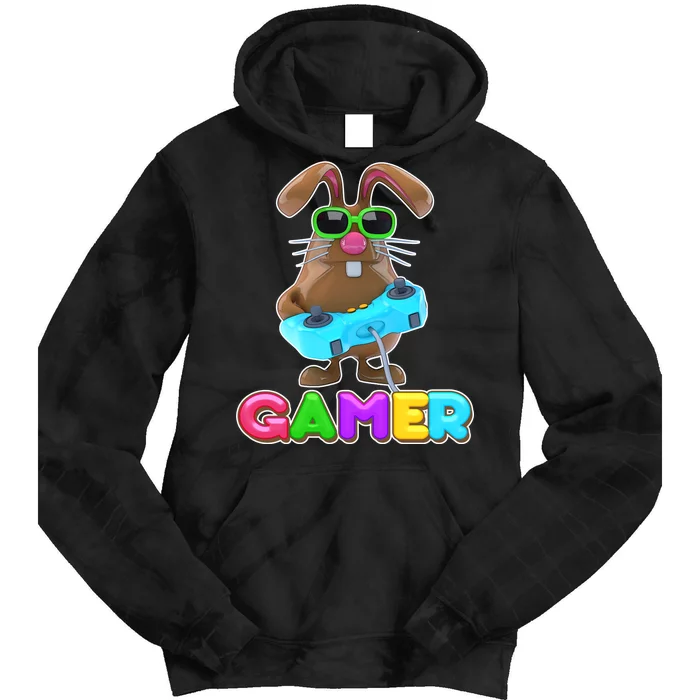 Gamer Easter Bunny Tie Dye Hoodie