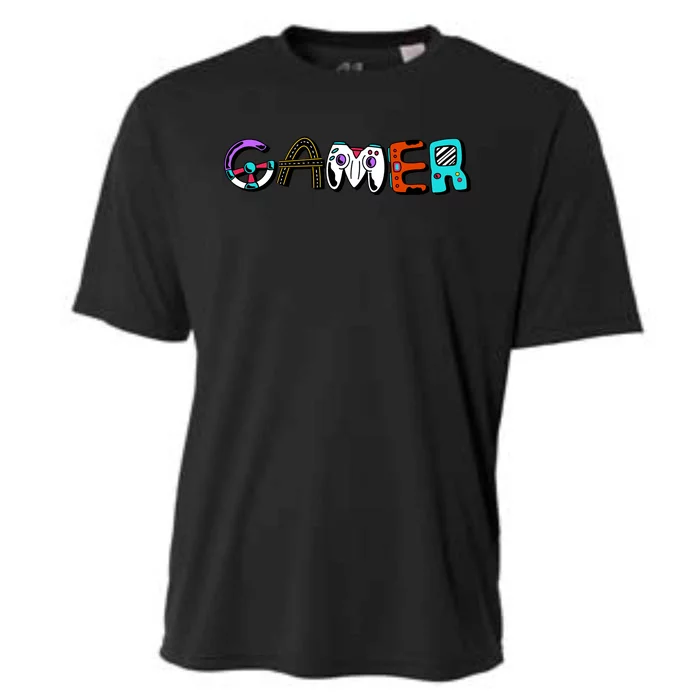 Gamer Element Lettering Cooling Performance Crew T-Shirt