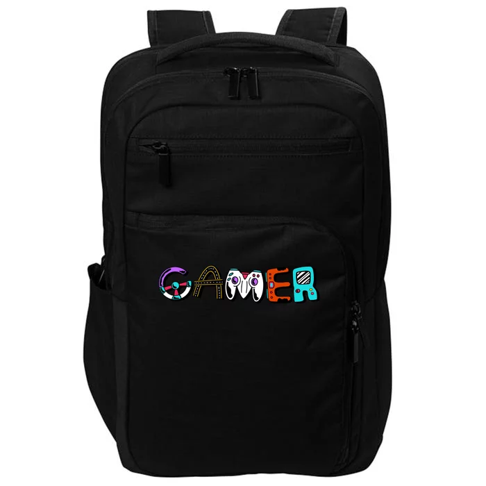 Gamer Element Lettering Impact Tech Backpack