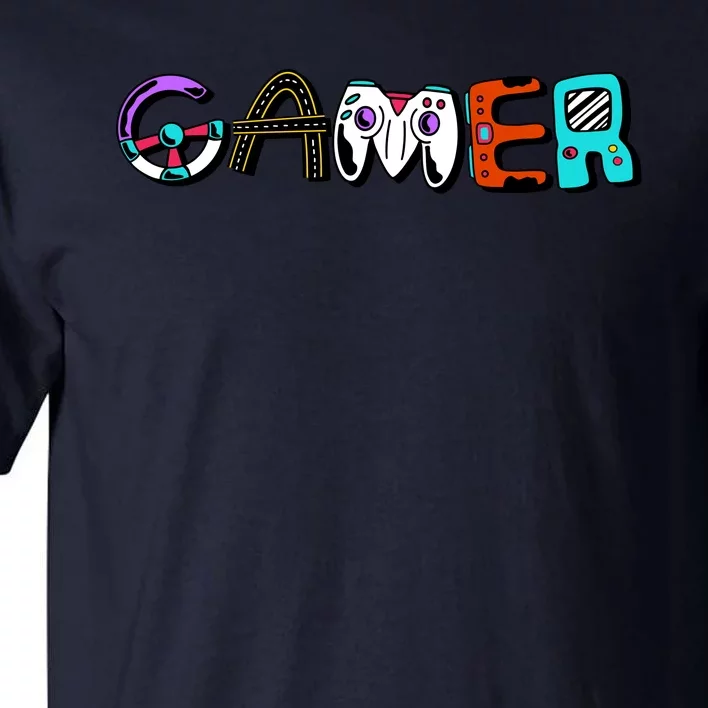 Gamer Element Lettering Tall T-Shirt