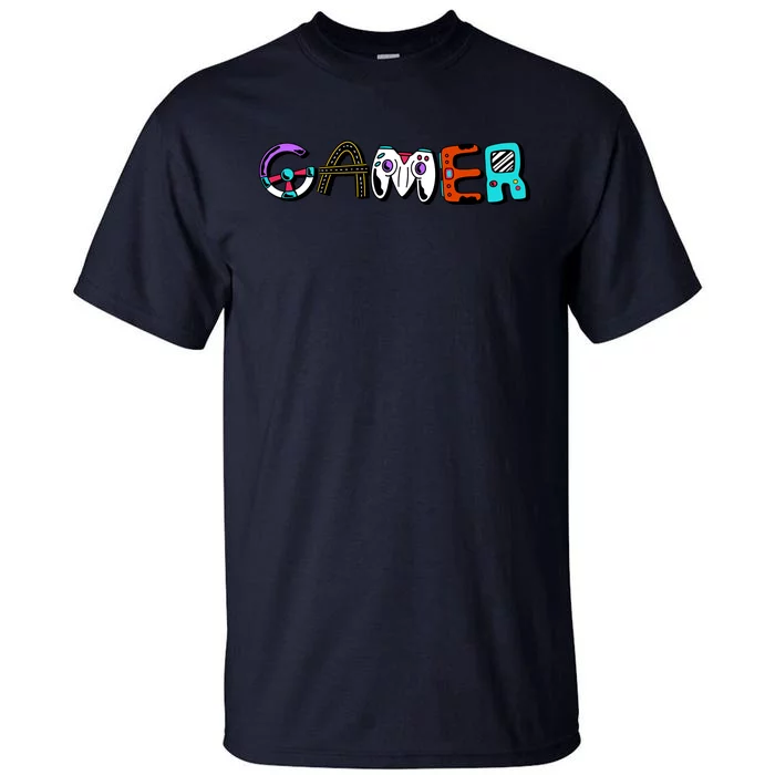 Gamer Element Lettering Tall T-Shirt