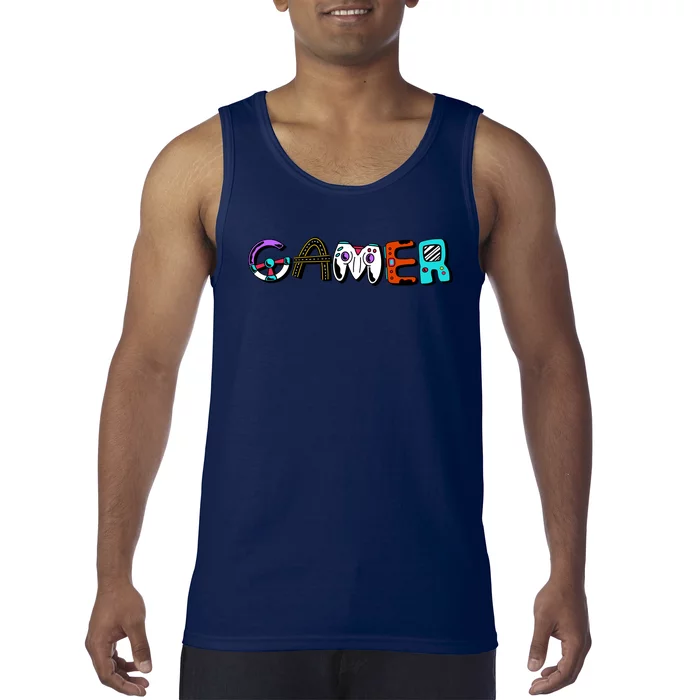 Gamer Element Lettering Tank Top