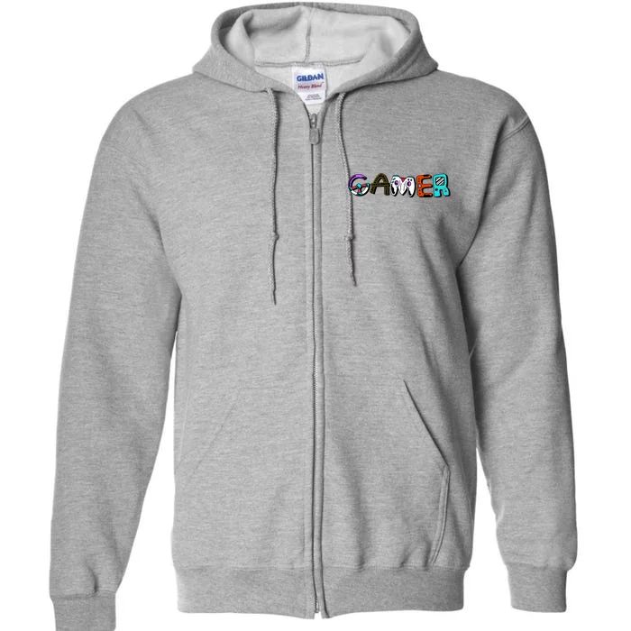 Gamer Element Lettering Full Zip Hoodie