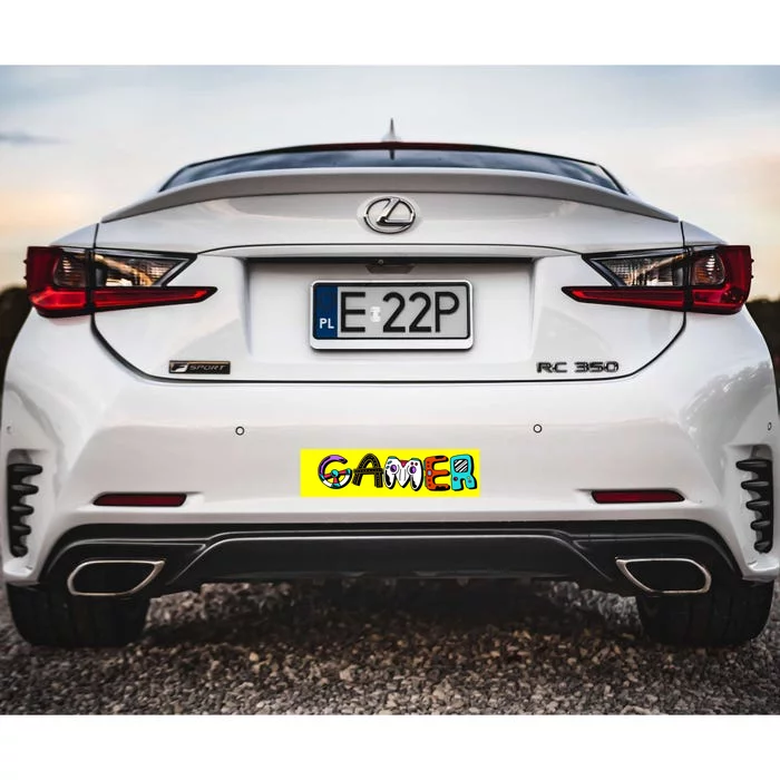 Gamer Element Lettering Bumper Sticker