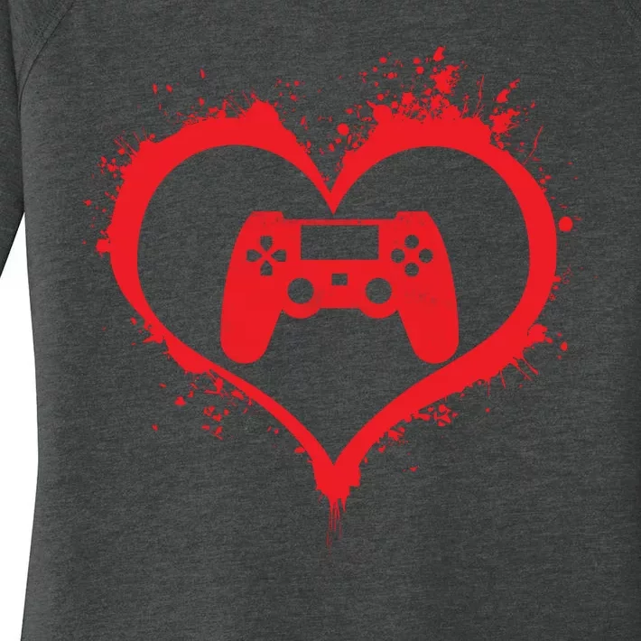 Gamer Heart Women's Perfect Tri Tunic Long Sleeve Shirt