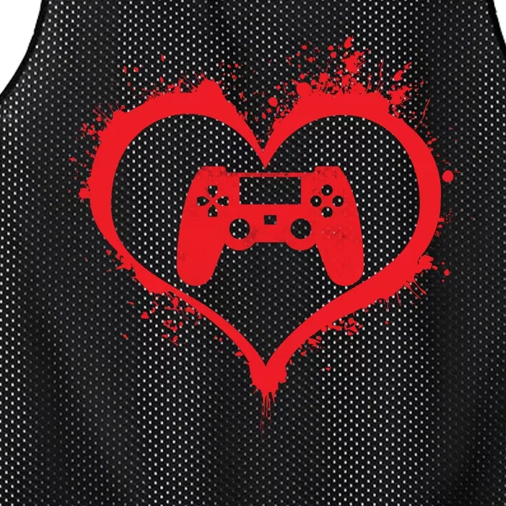 Gamer Heart Mesh Reversible Basketball Jersey Tank