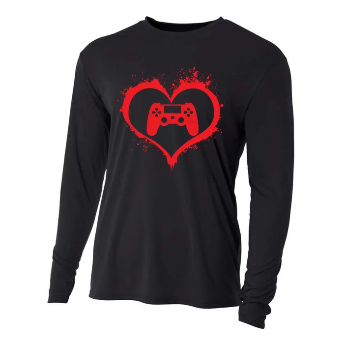 Gamer Heart Cooling Performance Long Sleeve Crew