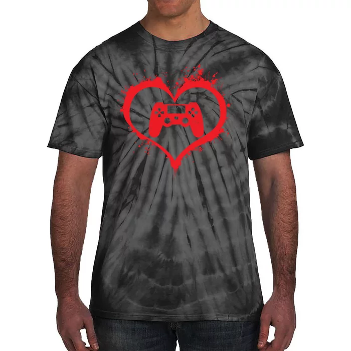 Gamer Heart Tie-Dye T-Shirt