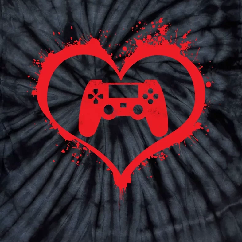 Gamer Heart Tie-Dye T-Shirt