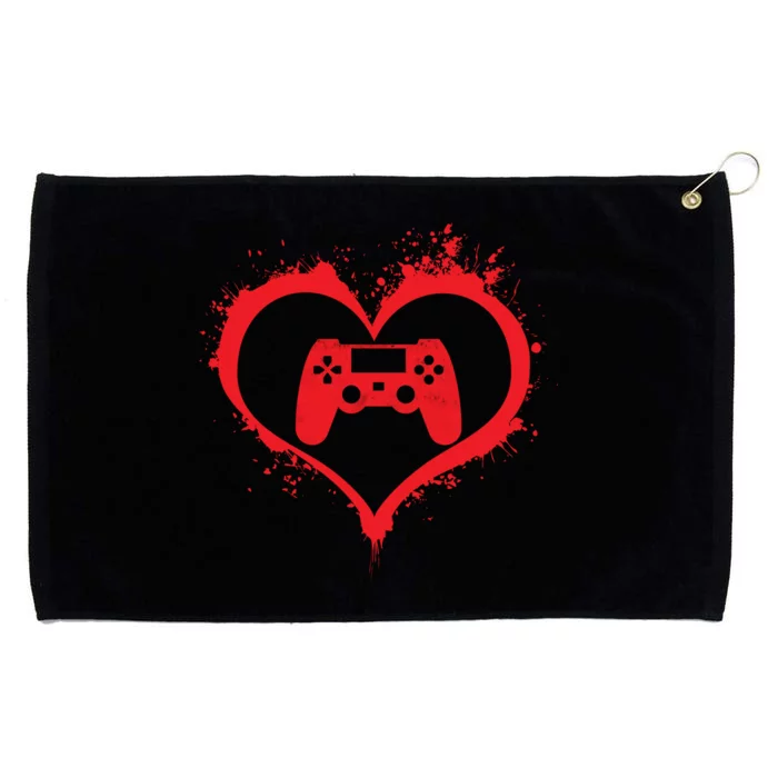 Gamer Heart Grommeted Golf Towel