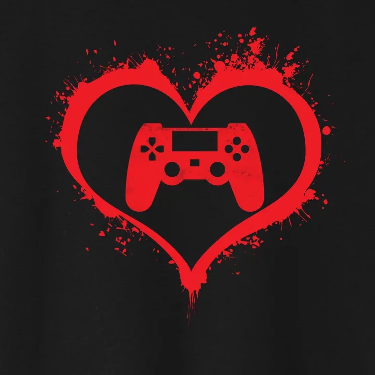 Gamer Heart Women's Crop Top Tee