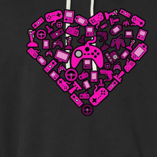 Gamer Love Garment-Dyed Fleece Hoodie