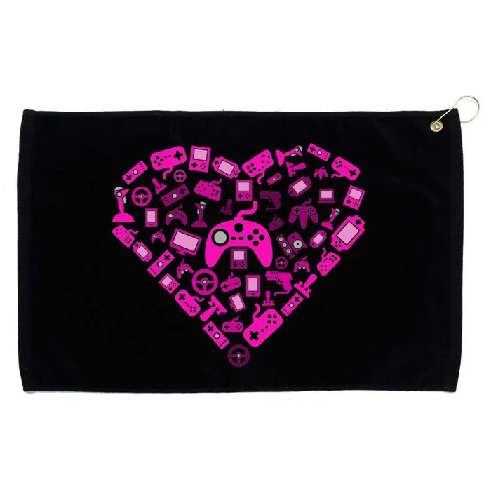 Gamer Love Grommeted Golf Towel