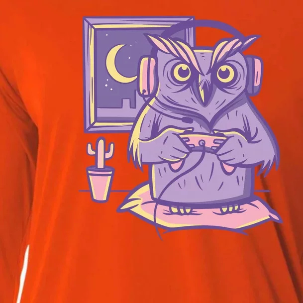 Gamer Owl Cooling Performance Long Sleeve Crew