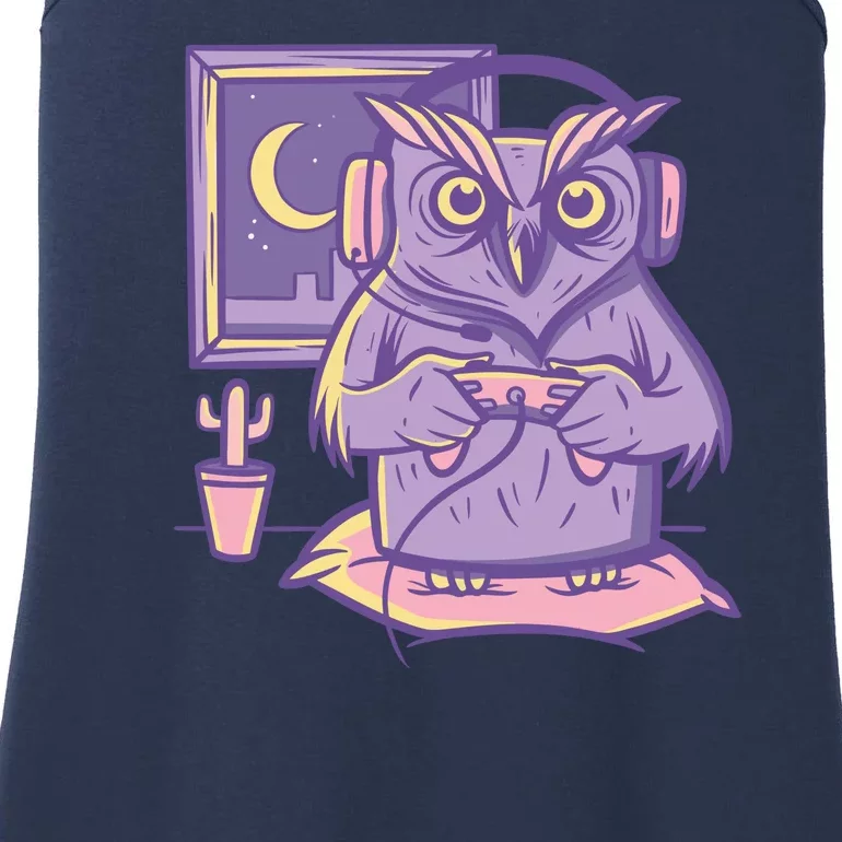 Gamer Owl Ladies Essential Tank