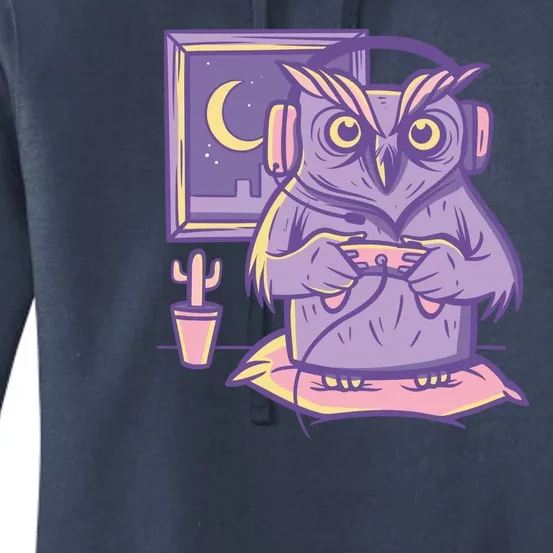 Gamer Owl Women's Pullover Hoodie