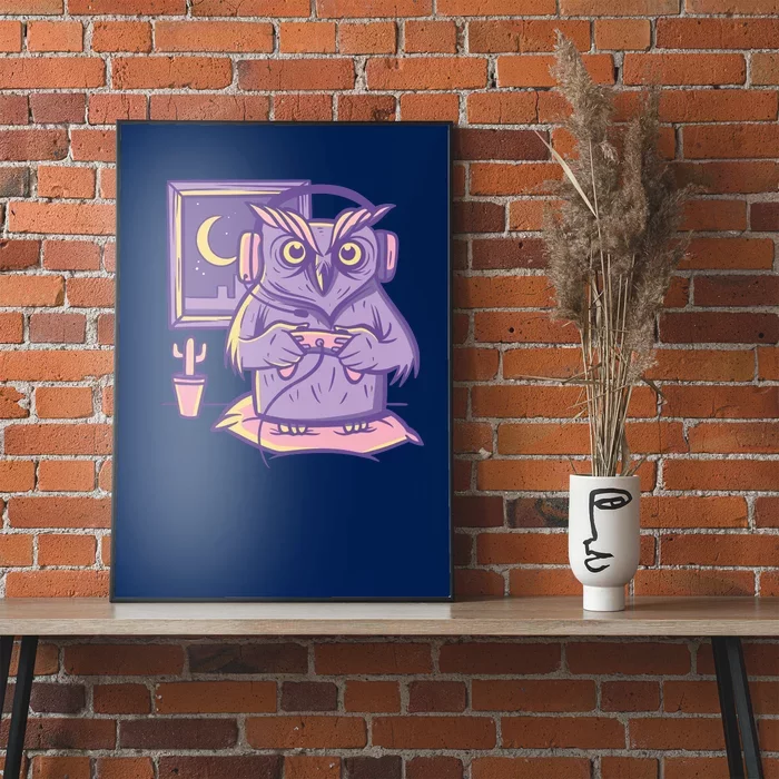 Gamer Owl Poster